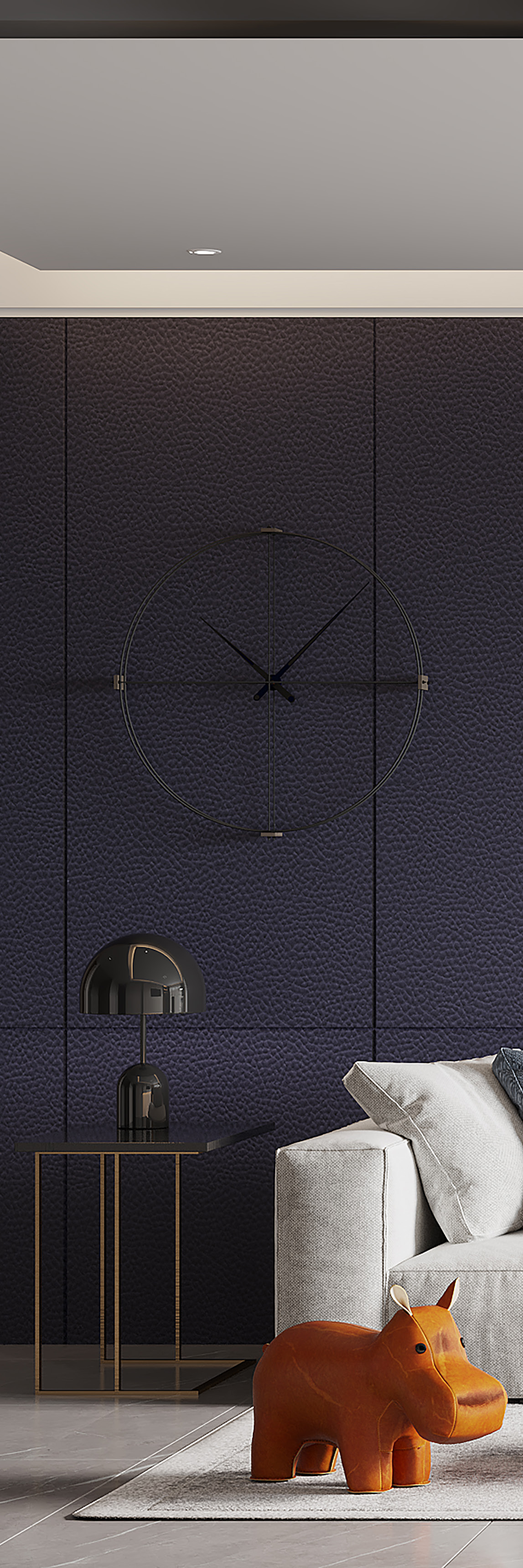 Cassiopeia Textured Leather Installation